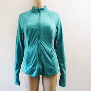 Yogalicious Soft Lightweight Full Zip Jacket with Pockets North Sea (M) NWT!